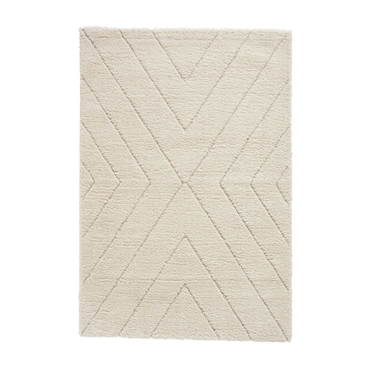 Ideal Shaggy 80362 Cream Berber Rug