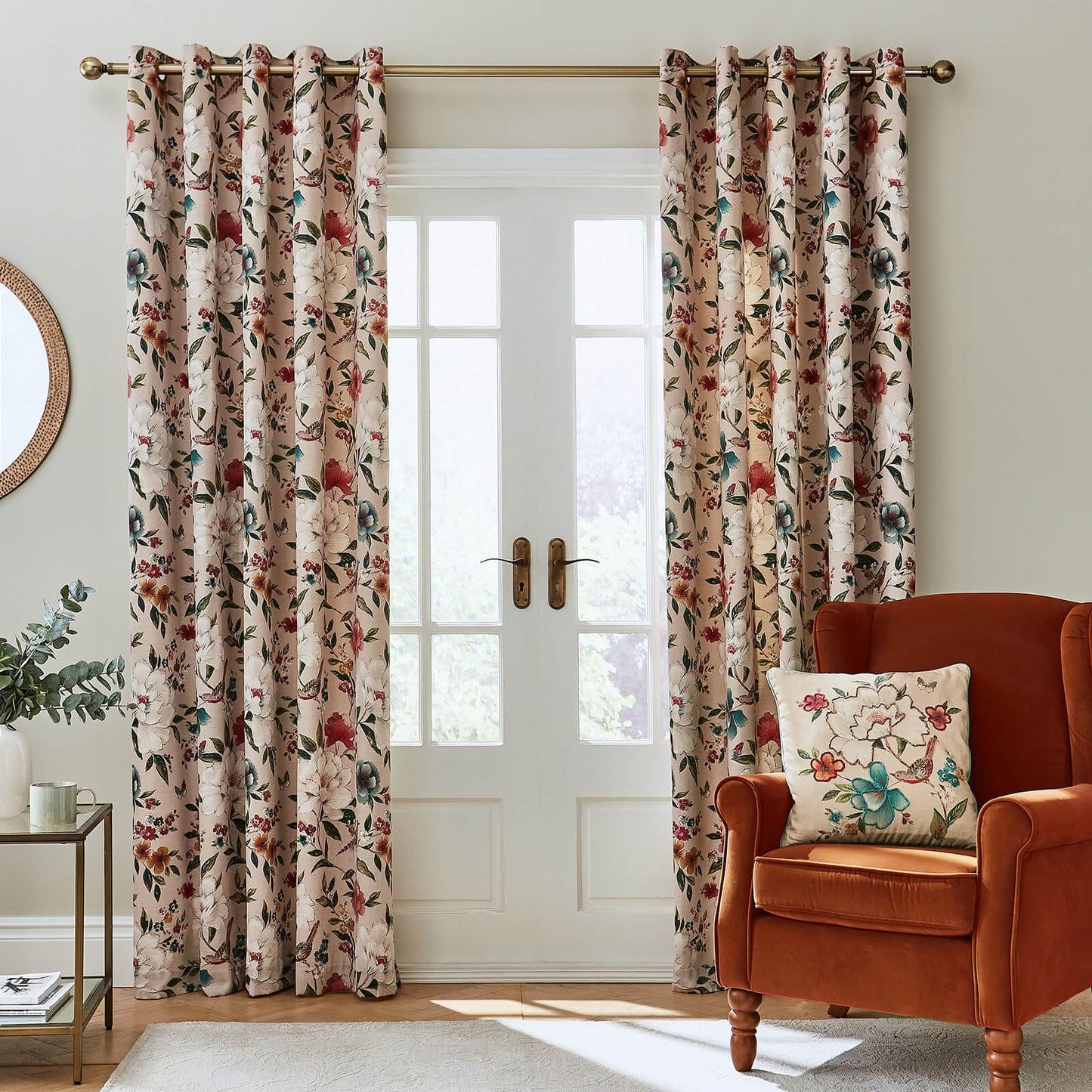 Pippa Natural Curtains Two Panels