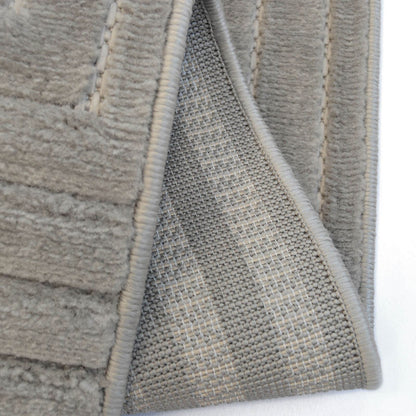 Malmo Maze Grey Contemporary Rug