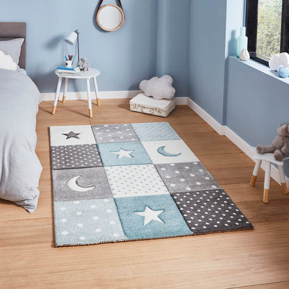 Think Rugs Brooklyn Kids 20340 Blue Rug