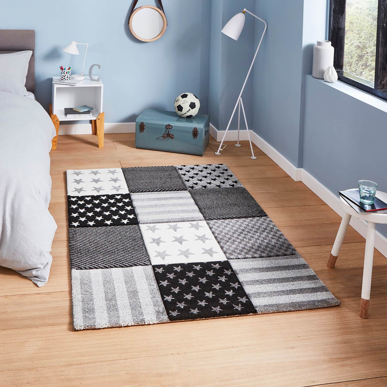 Think Rugs Brooklyn Kids 777 Grey Rug