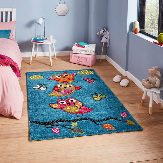 Think Rugs Brooklyn Kids 793 Blue Rug