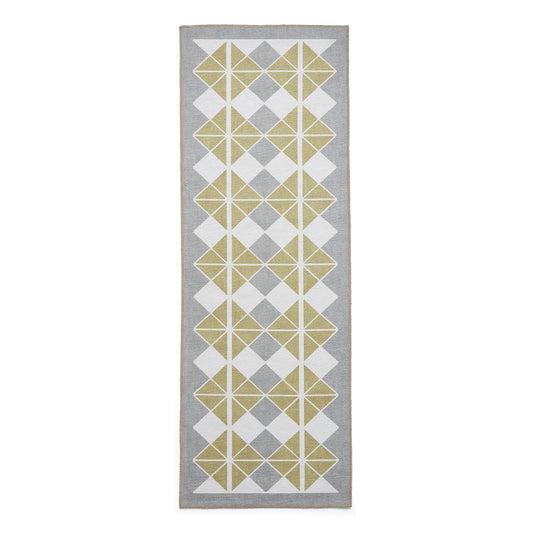 Victoria H1184 Grey/Yellow Washable Rug
