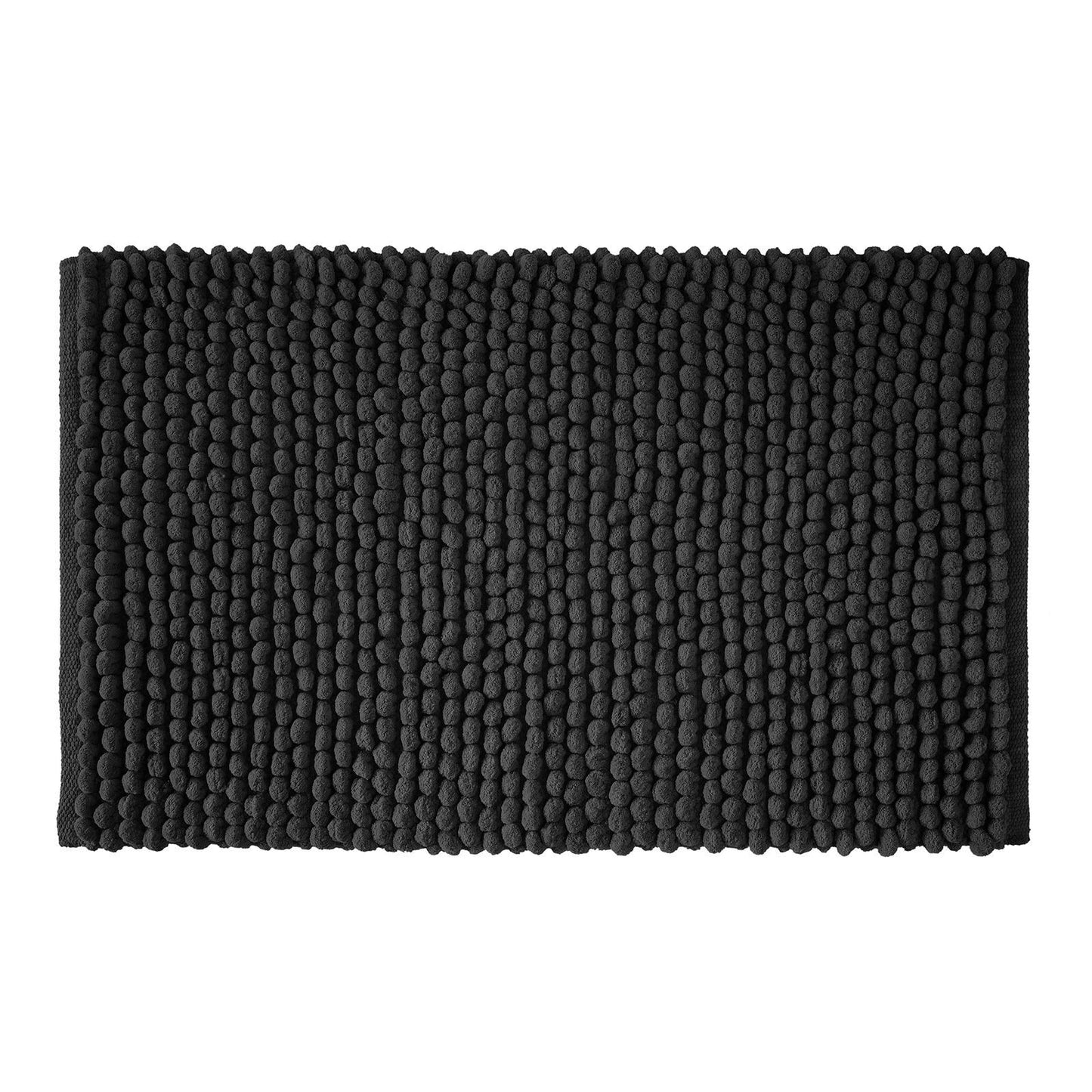 Bianca Aspen Bobble Black  - Bath Mat