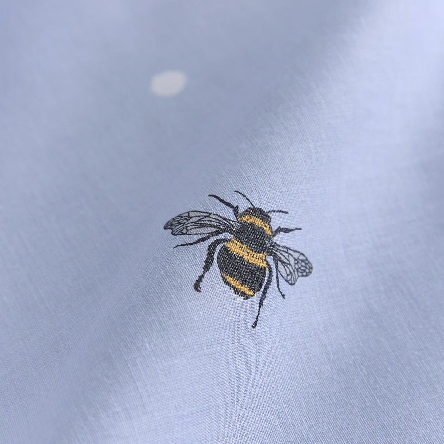 Bees Blue Duvet Cover Set With Pillow Case