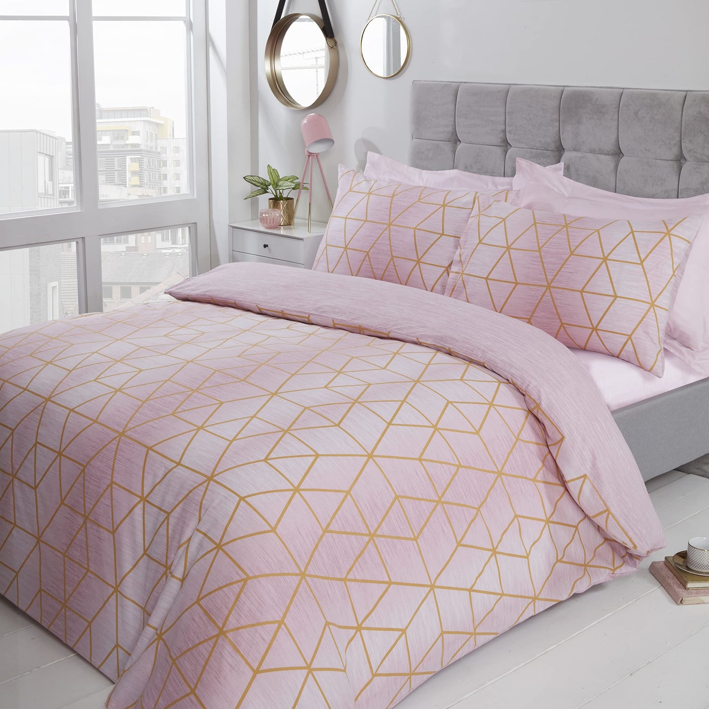 Calvin Blush Duvet Set