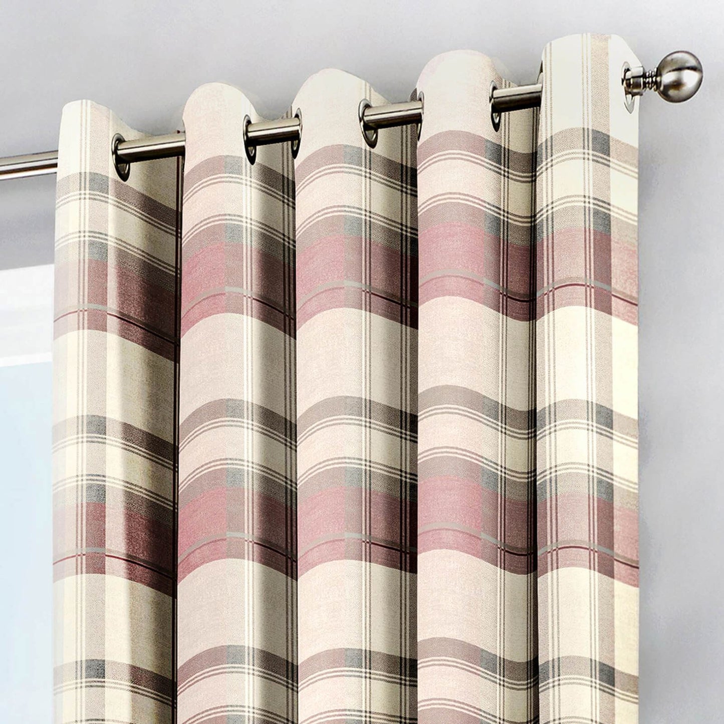 Balmoral Blush Eyelet Curtains