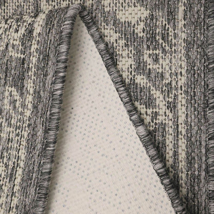 Flatweave Gel Medallion Steel Grey Rug