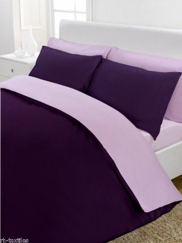 Percale Rev Grape/Lilac Duvet Set