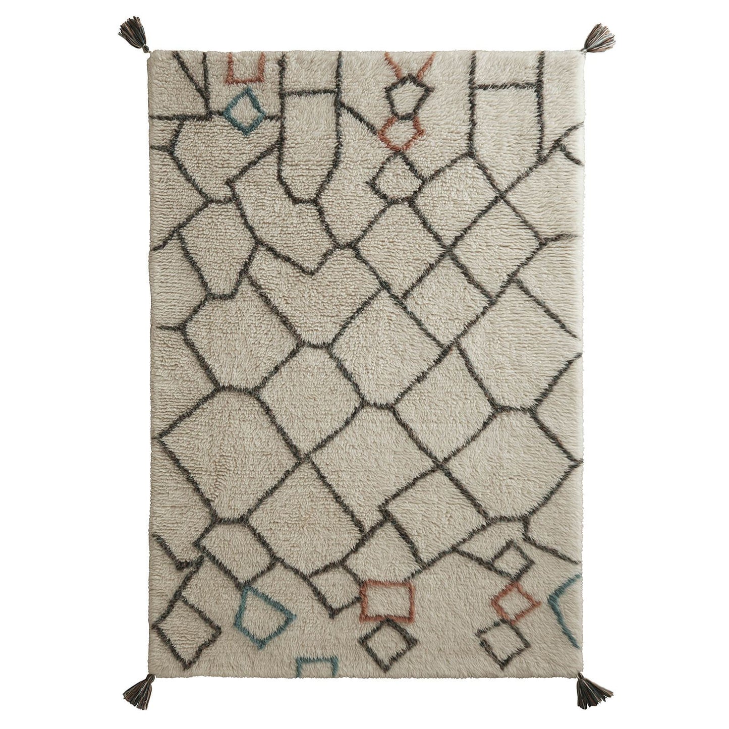 Origins Berber Knotted Chain Ivory/Multi Rug