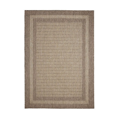 Flatweave Gel Border Latte Rug