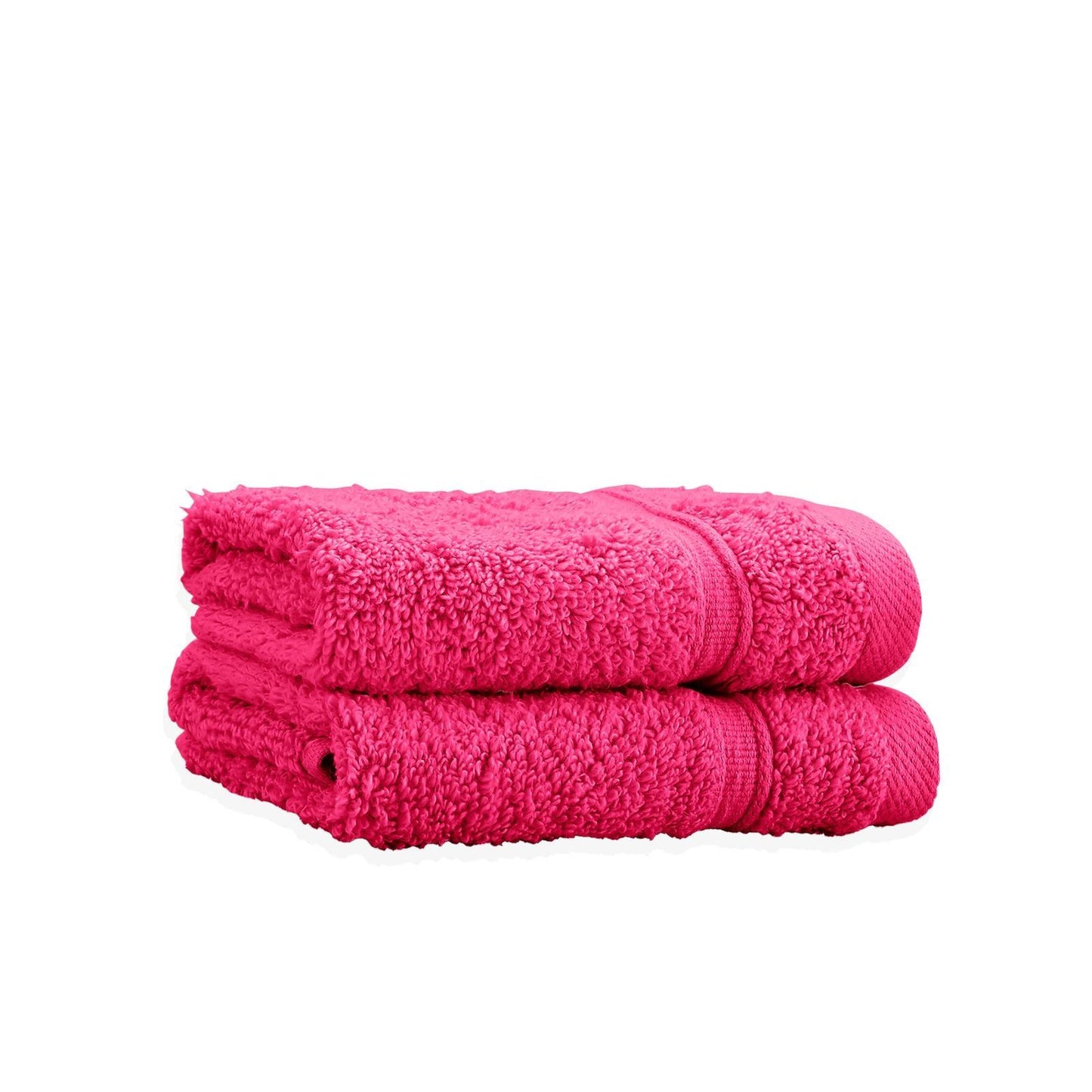 Catherine Lansfield Zero Twist Hot Pink Towel and Sheet