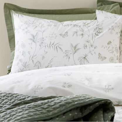 Bianca Thea Floral Green Duvet Cover Set