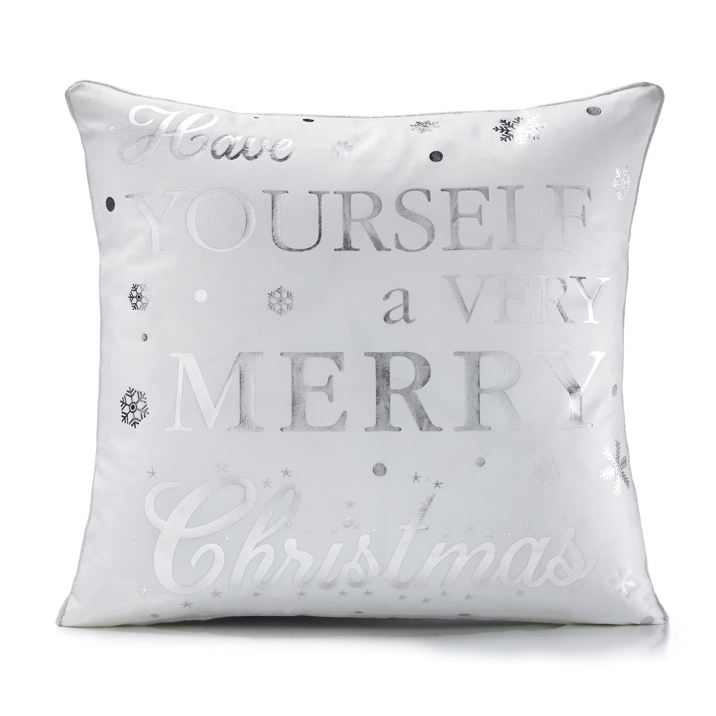 Have Yourself A Merry Christmas White Cushion Cover