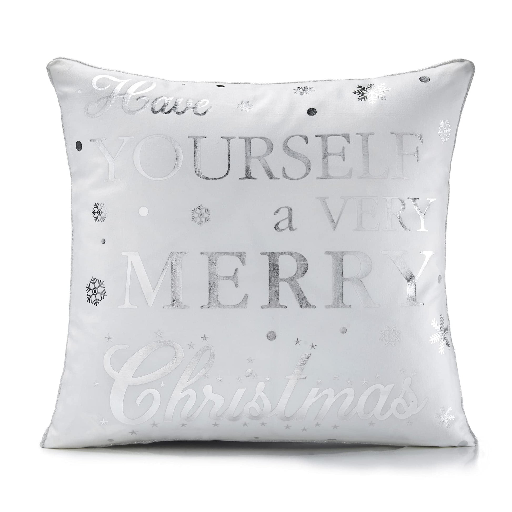 Have Yourself A Merry Christmas White Cushion Cover