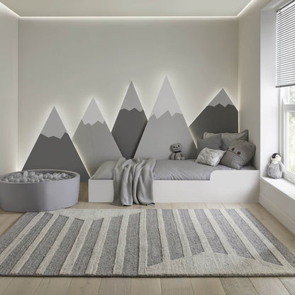 Stellar Ladder Textured Natural Rug