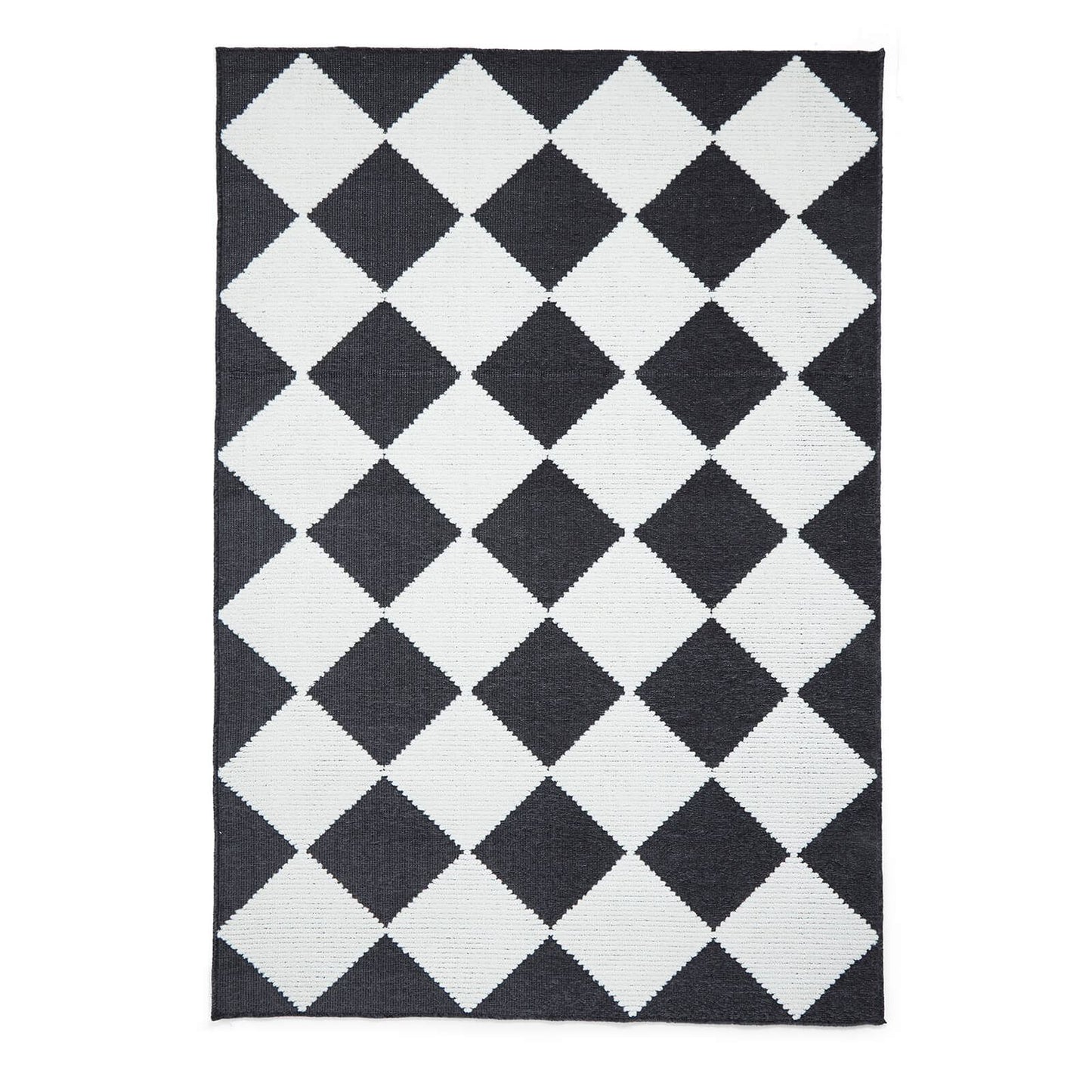 Lyna J0529 Charcoal/White Washable Rug