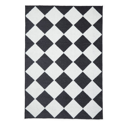 Lyna J0529 Charcoal/White Washable Rug