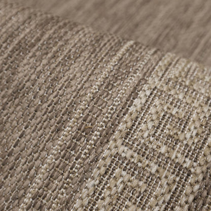 Flatweave Gel Greek Key Latte Rug
