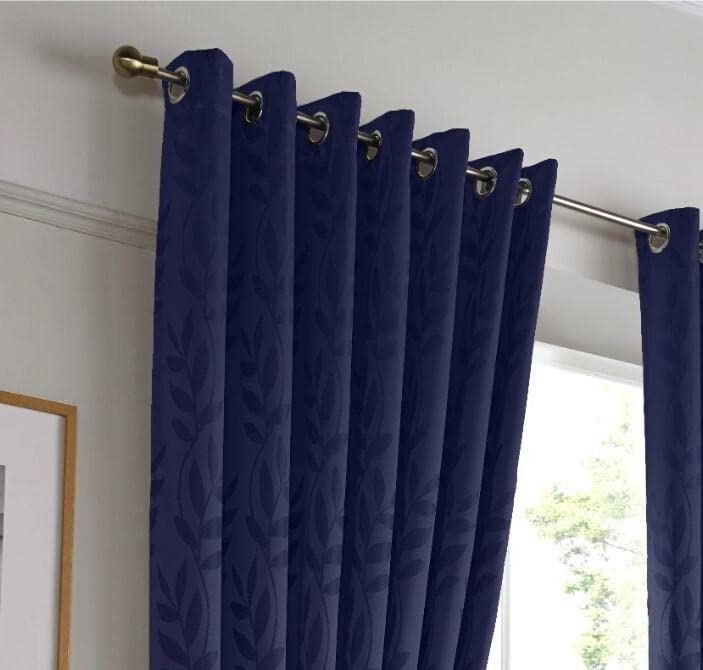 Tivoli Navy Eyelet Curtains