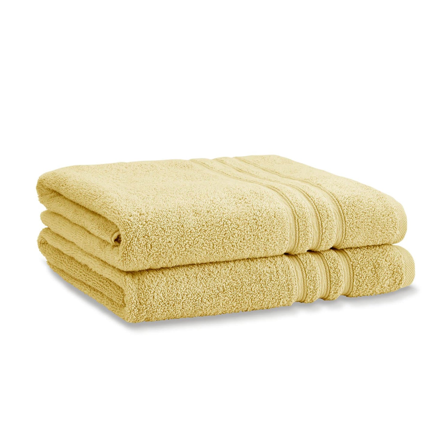 Zero Twist Ochre Bath Sheet Pair