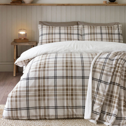 catherine-lansfield-cosy-ribbed-check-bedding-duvet-cover-set-natural