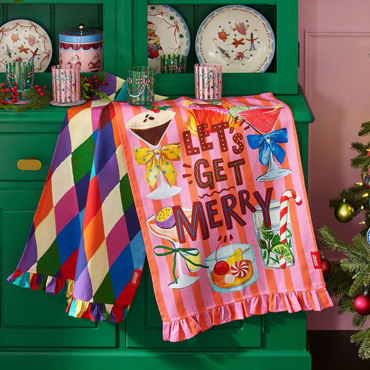eleanor-bowmer-lets-get-merry-cotton-kitchen-tea-towel-bright