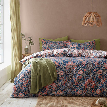 Keera Floral Navy Duvet Cover Set