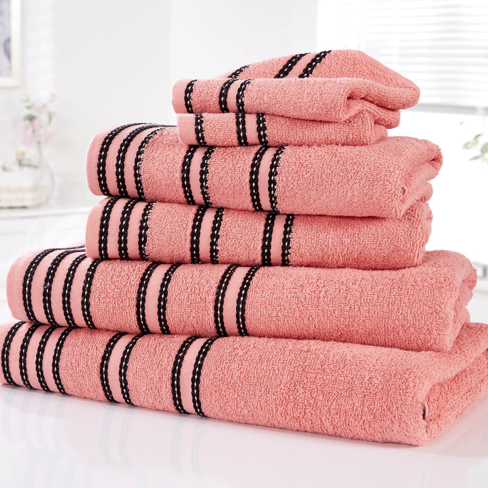 Sirocco Coral Hand Towel