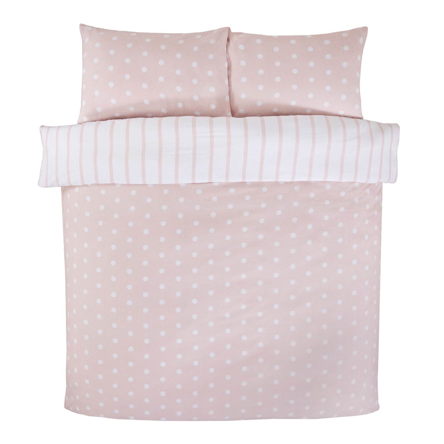 Spots & Stripes Blush Micro Fiber Duvet Set