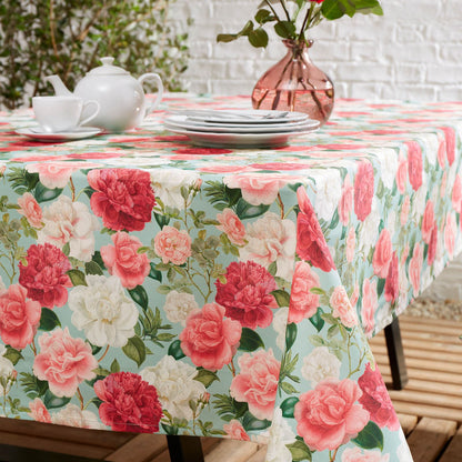 Rose Garden Green Table Cloth