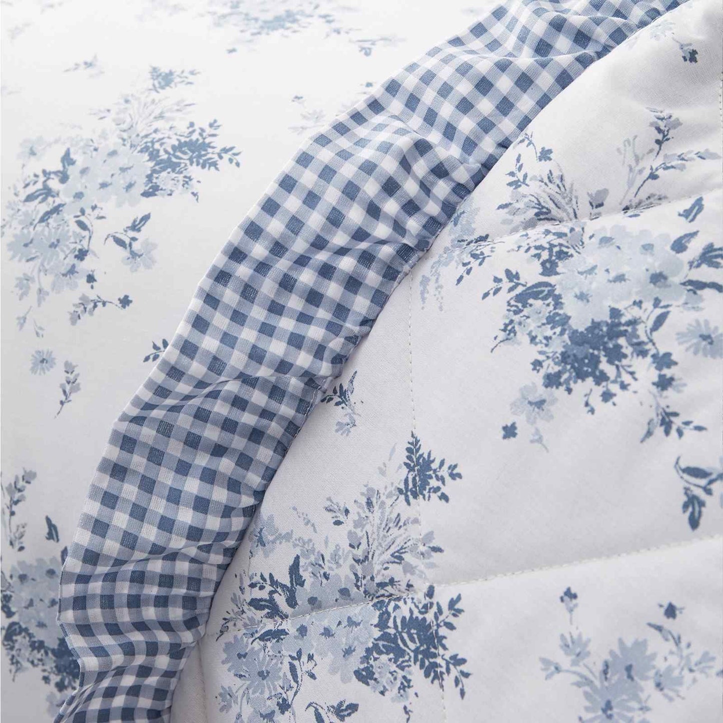 Lucie Floral Frill Blue Bedspread