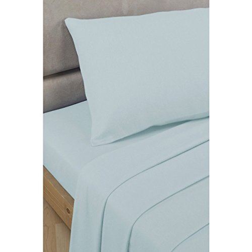 SleepND Percale Duck Egg Flat Sheet