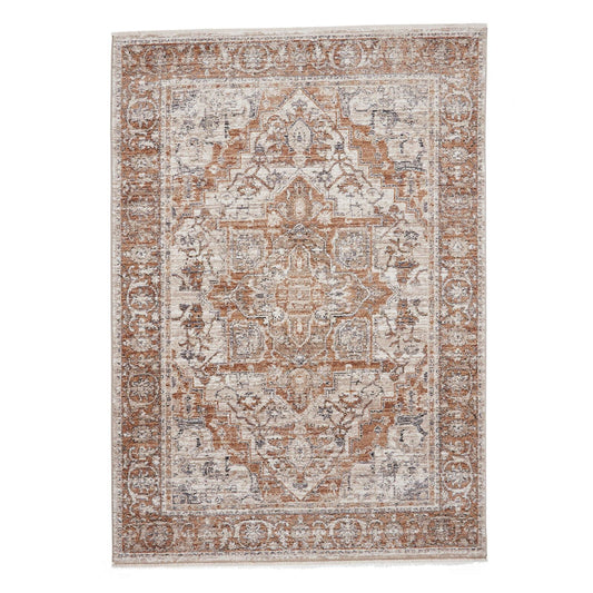 Vintage 35018 Terracotta Traditional Rug