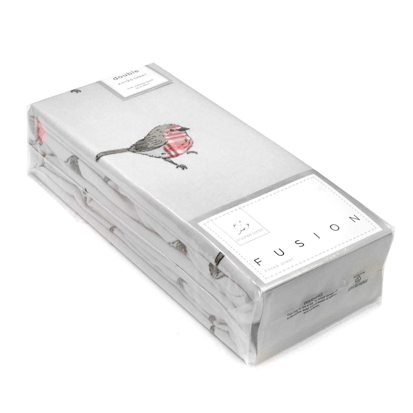 Robin Red Fitted Sheet