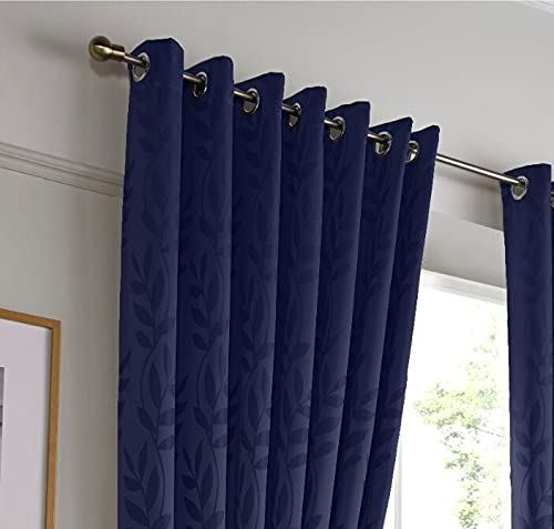 Tivoli Navy Eyelet Curtains