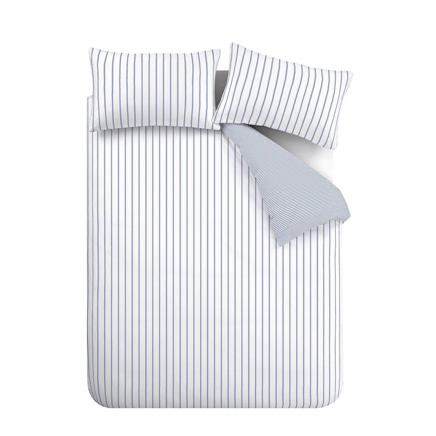 Bianca Hampton Stripe Blue Duvet Cover Set