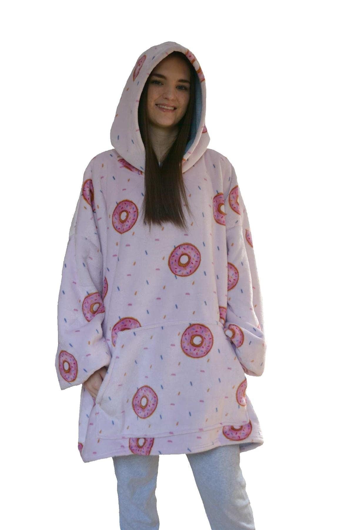 Doughnuts Multi Oversized Blanket Hoodie