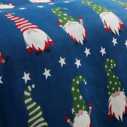 Gnome For Christmas Navy Duvet Set
