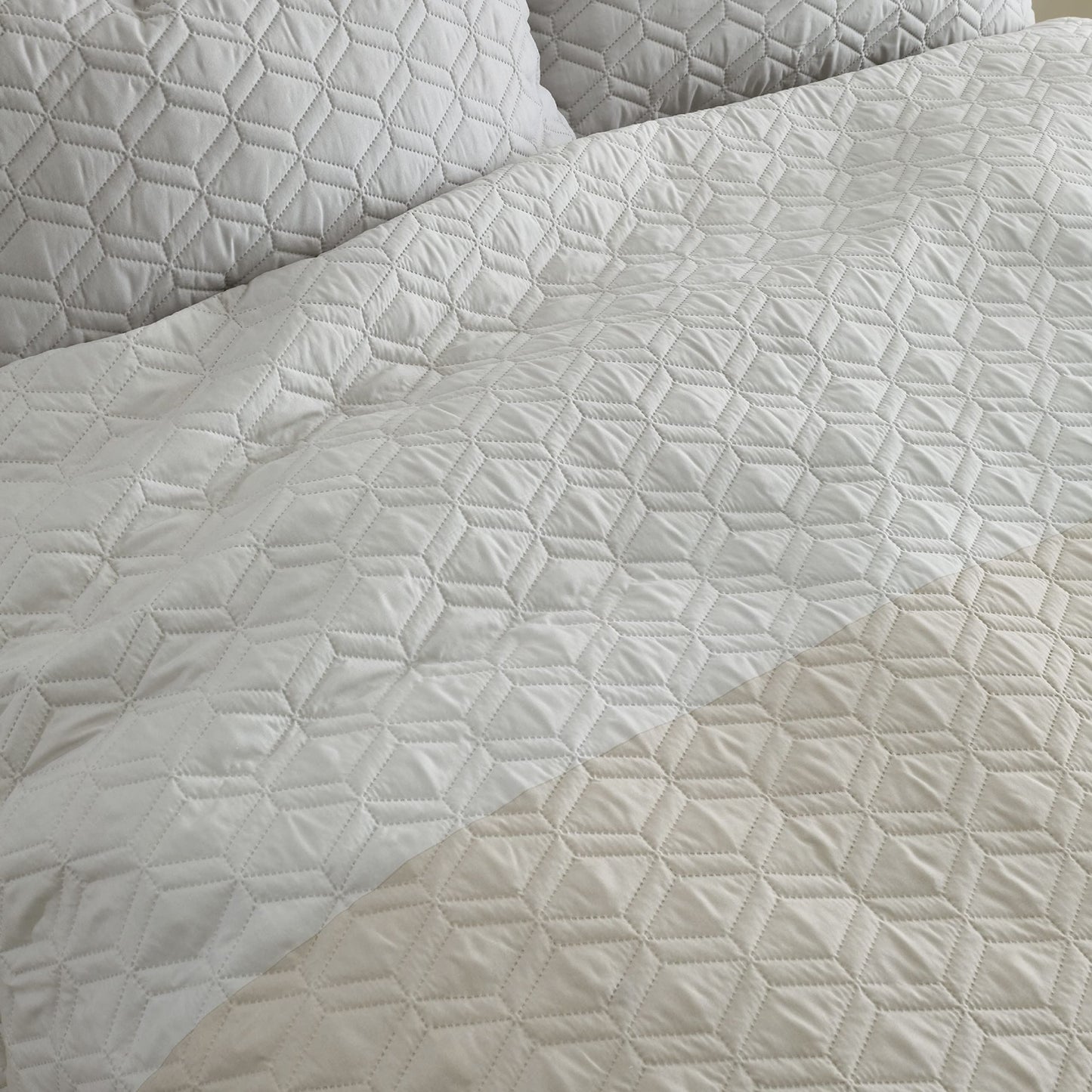 Ombre Geo Natural Duvet Set