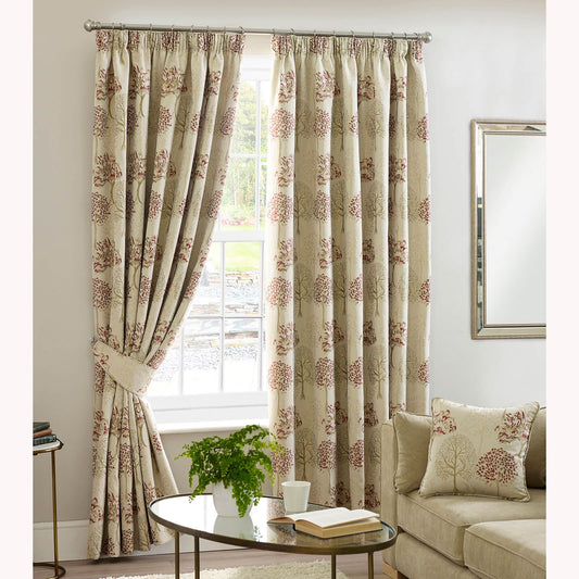 Arden Floral Chintz Pencil Pleat Curtains