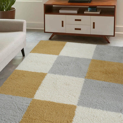 Snug Ochre Blocks Rug