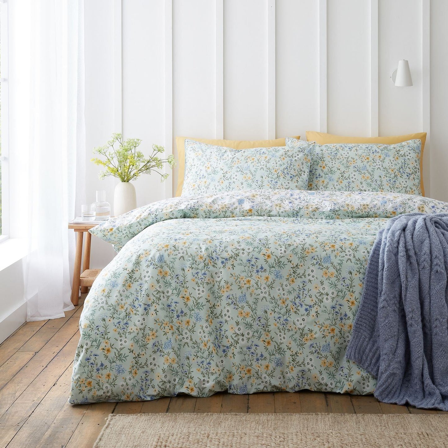 Bianca Ditsy Floral Green Duvet Cover Set