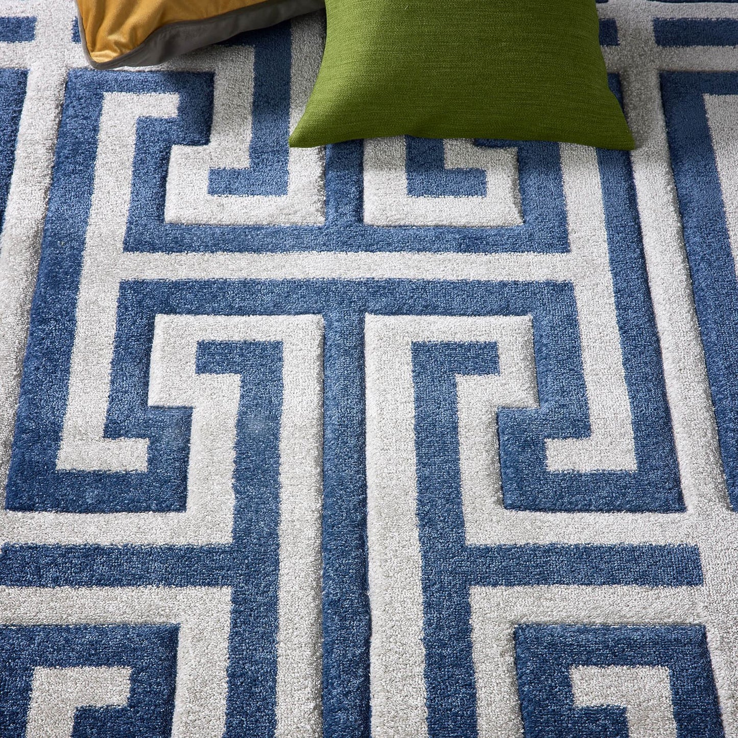 Origins Greek Key Navy/Grey Rug