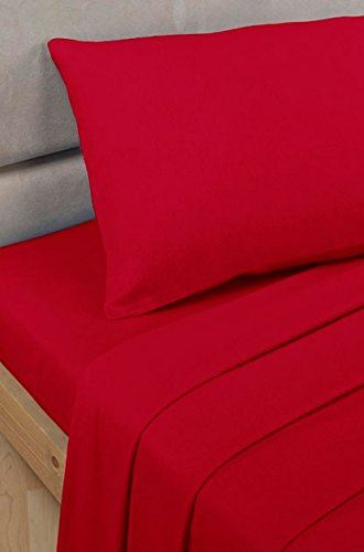 Essentials Percale New Red Fitted Valance Sheet