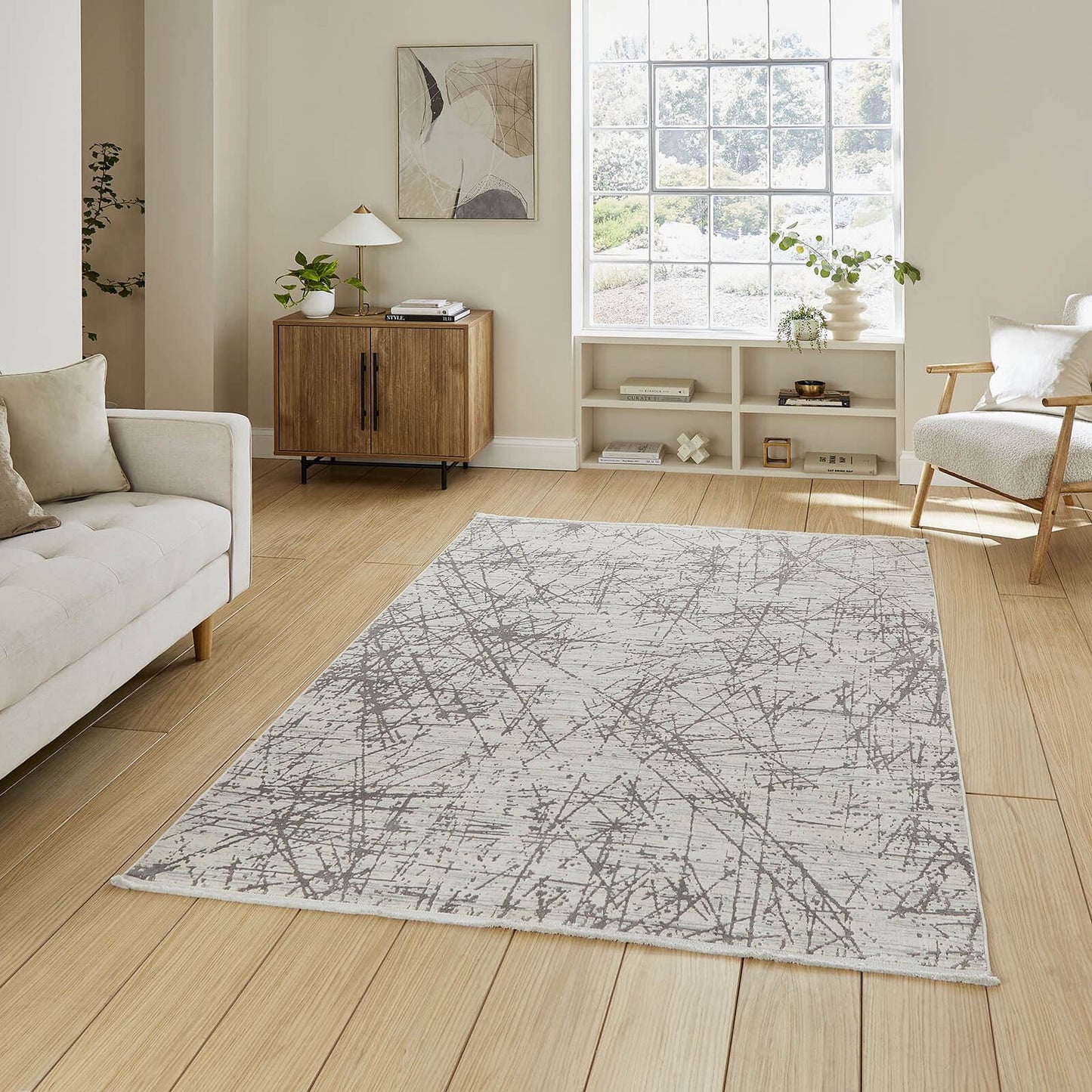 Mirage MR80 Grey Modern Abstract Rug