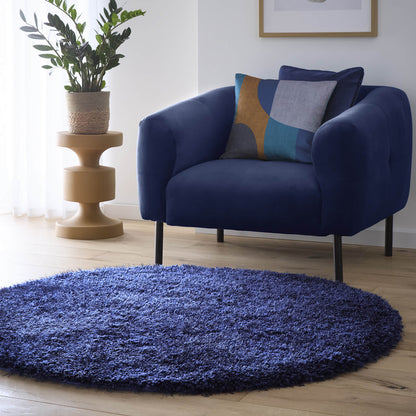 Chicago Indigo Shaggy Rugs