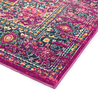 Asiatic Colt CL04 Medallion Fuchsia Rug