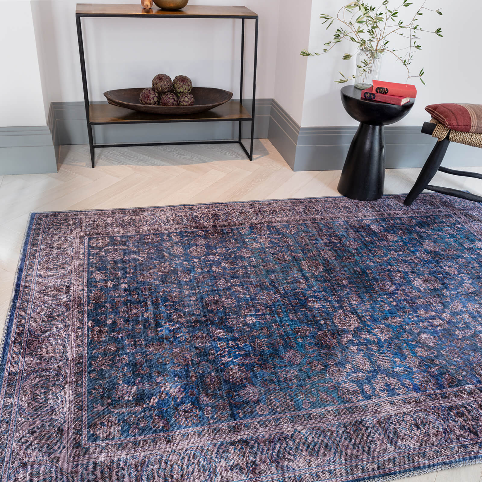 Asiatic Kaya Ava KY02 Blue Rug