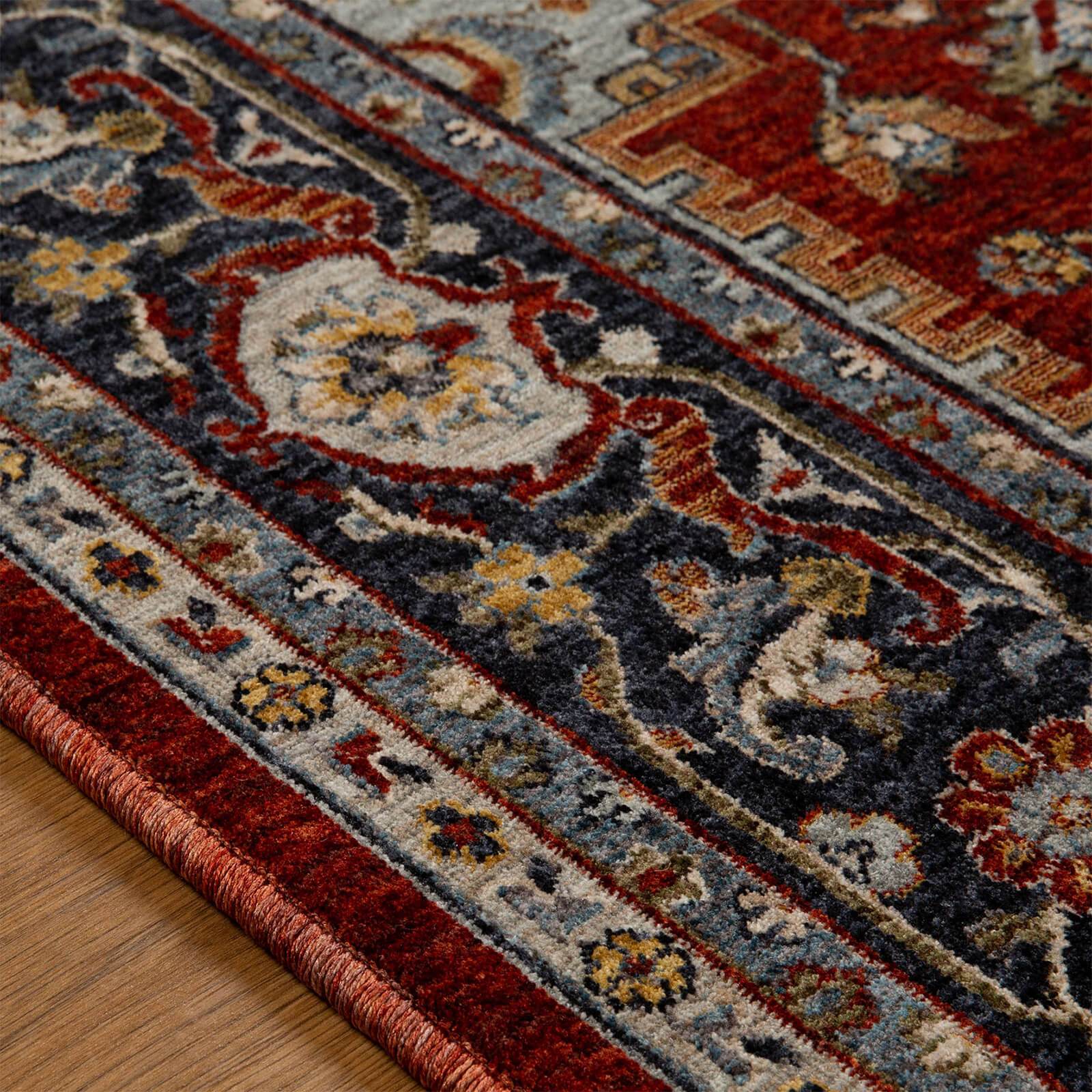 Oriental Weavers Sarouk 1144 R Red / Blue / Cream Rug